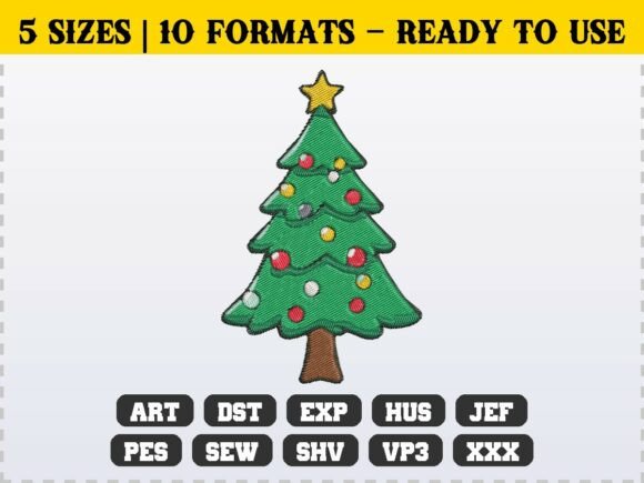Classic Winter Christmas Tree Embroidery Review