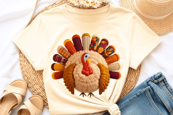 Cozy Turkey Embroidery PNG Thanksgiving Review