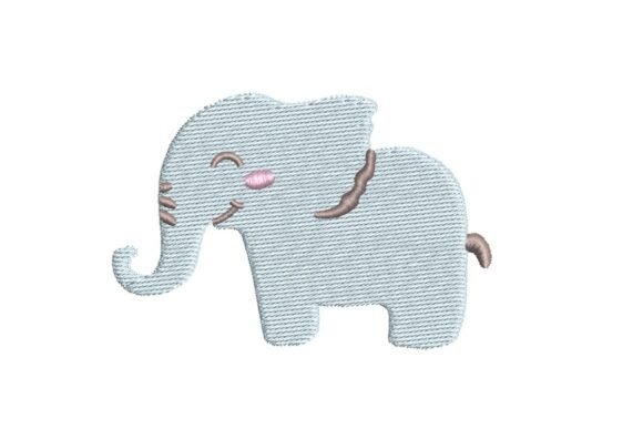 Cute Happy Baby Elephant Embroidery Design Review