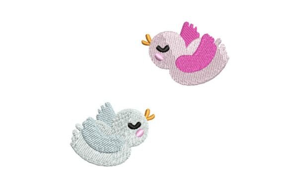 Cute Pastel Love Birds Embroidery Design Set Review