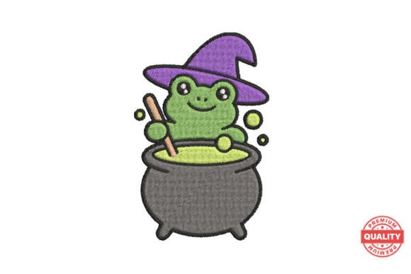 Green Witch Frog Embroidery Design Review