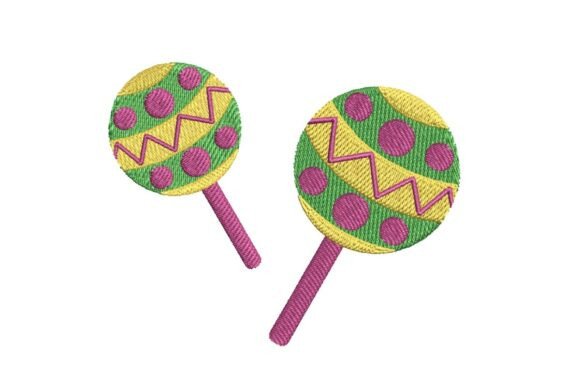 Mardi Gras Maracas Embroidery Design Review