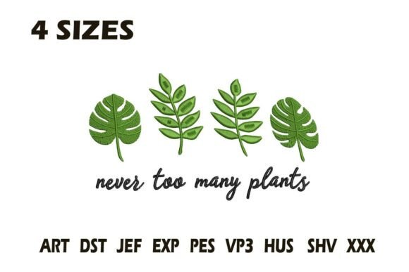 Never Too Many Plants Embroidery Design Review