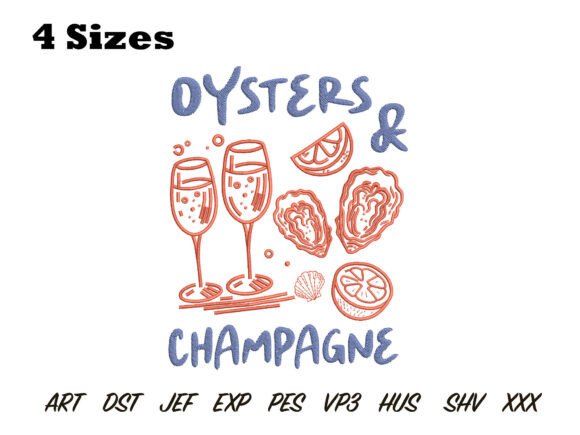 Oysters and Champagne Embroidery Review
