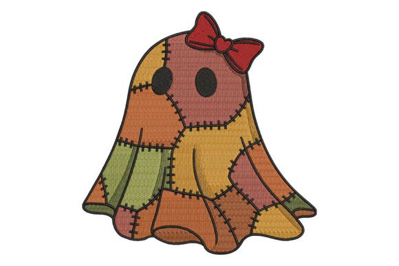 Patchwork Ghost with Bow Embroidery Review