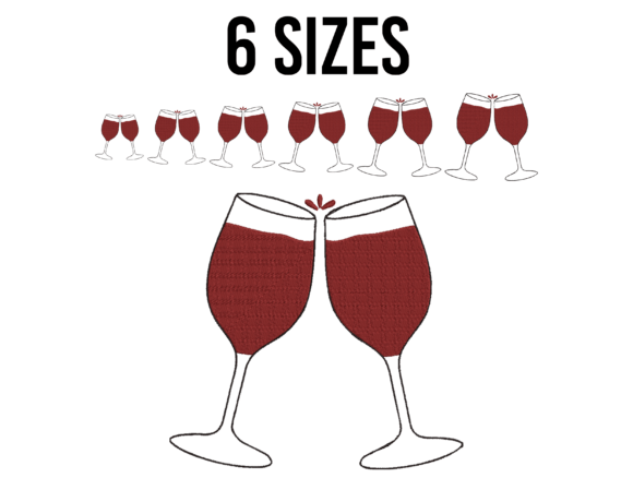 Wine Glasses Embroidery Design: A Boutique Review