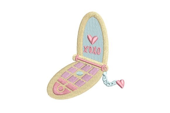 XOXO Retro Flip Phone Embroidery Design Review